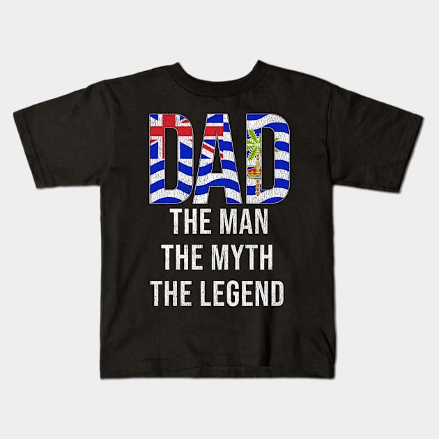 Biot Dad The Man The Myth The Legend - Gift for Biot Dad With Roots From Biot Kids T-Shirt by Country Flags